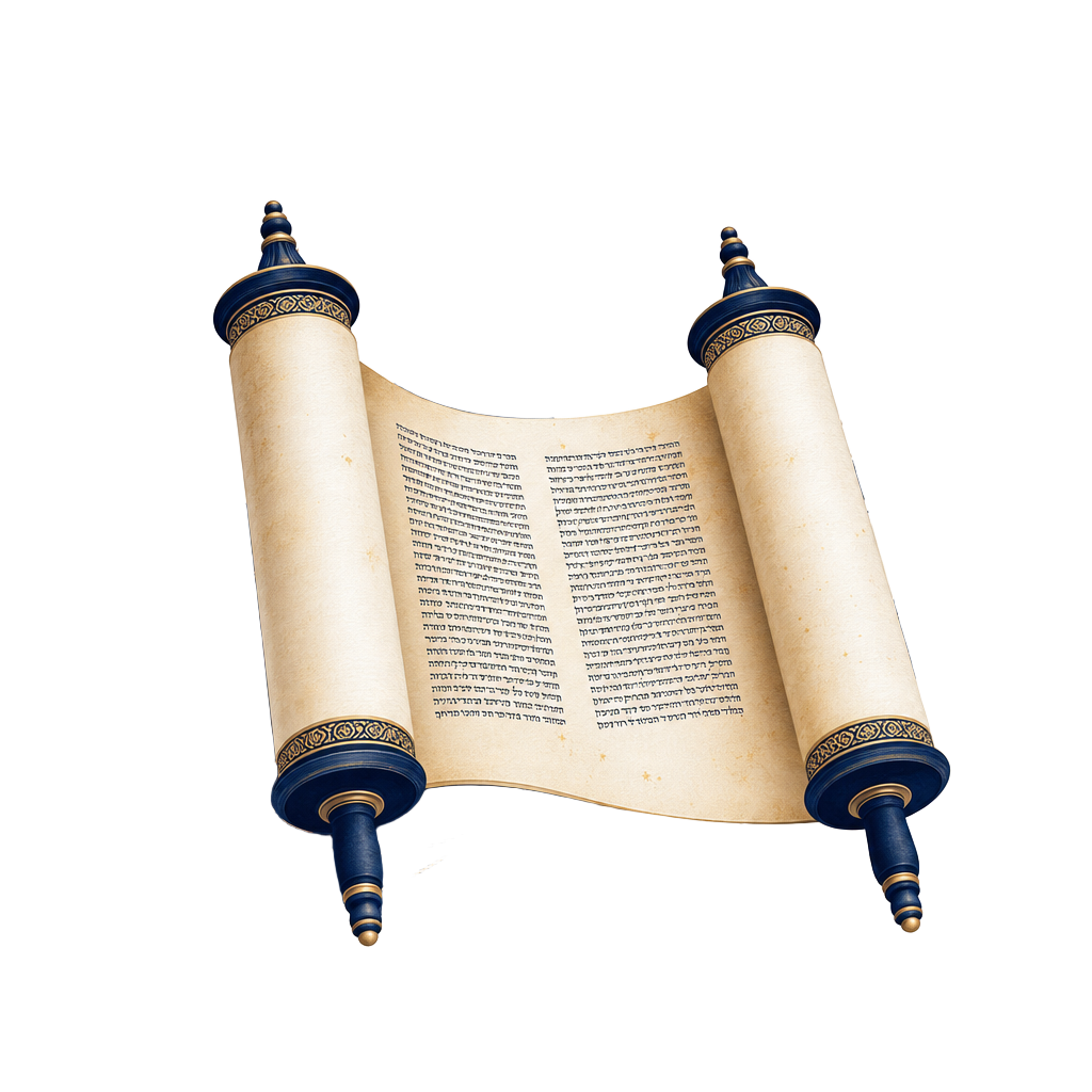An open Torah scroll